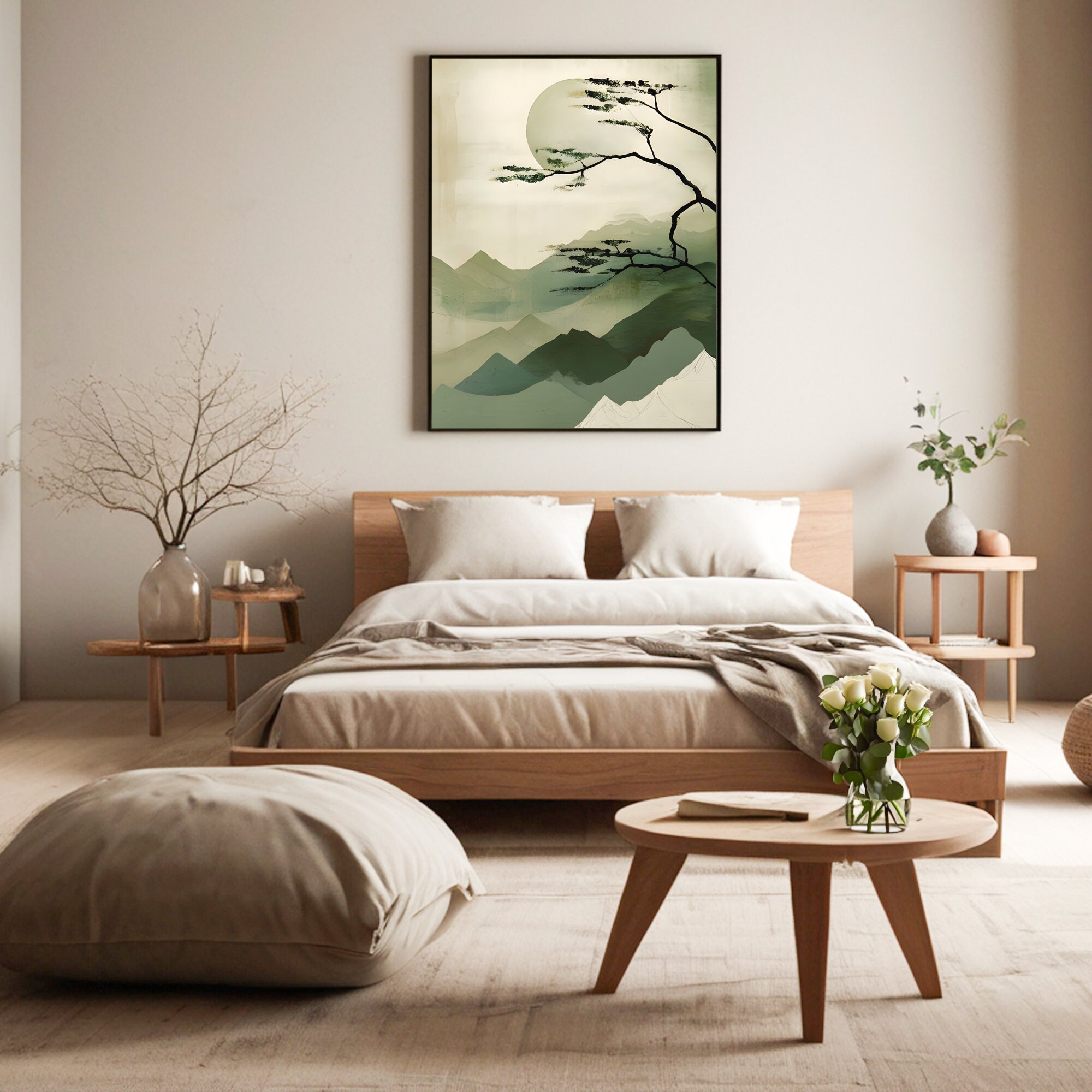 Japandi Wabi Sabi Wall Art Print Japanese Minimalist Zen Decor