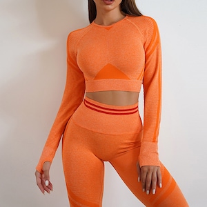 Stylish 2-Piece Workout Set Yoga and Fitness Matching Outfit Activewear for Women Comfortable Athletic Wear Trendy Gym Clothes zdjęcie 5