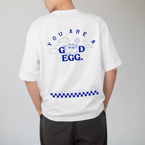Grappig ontwerp Grafisch T-shirt Moederdag Foodie Cadeau idee Stijlvol Retro T-shirt Geweldig voor hem Haar en vrienden Loungewear Je bent een GOEDE EGG-t-shirt