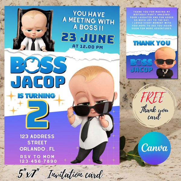 Kids Editable Birthday Invitation Template, Printable Birthday Party Invitations,Digital Bday Party Invite Template, Boys & Girls Canva Edit