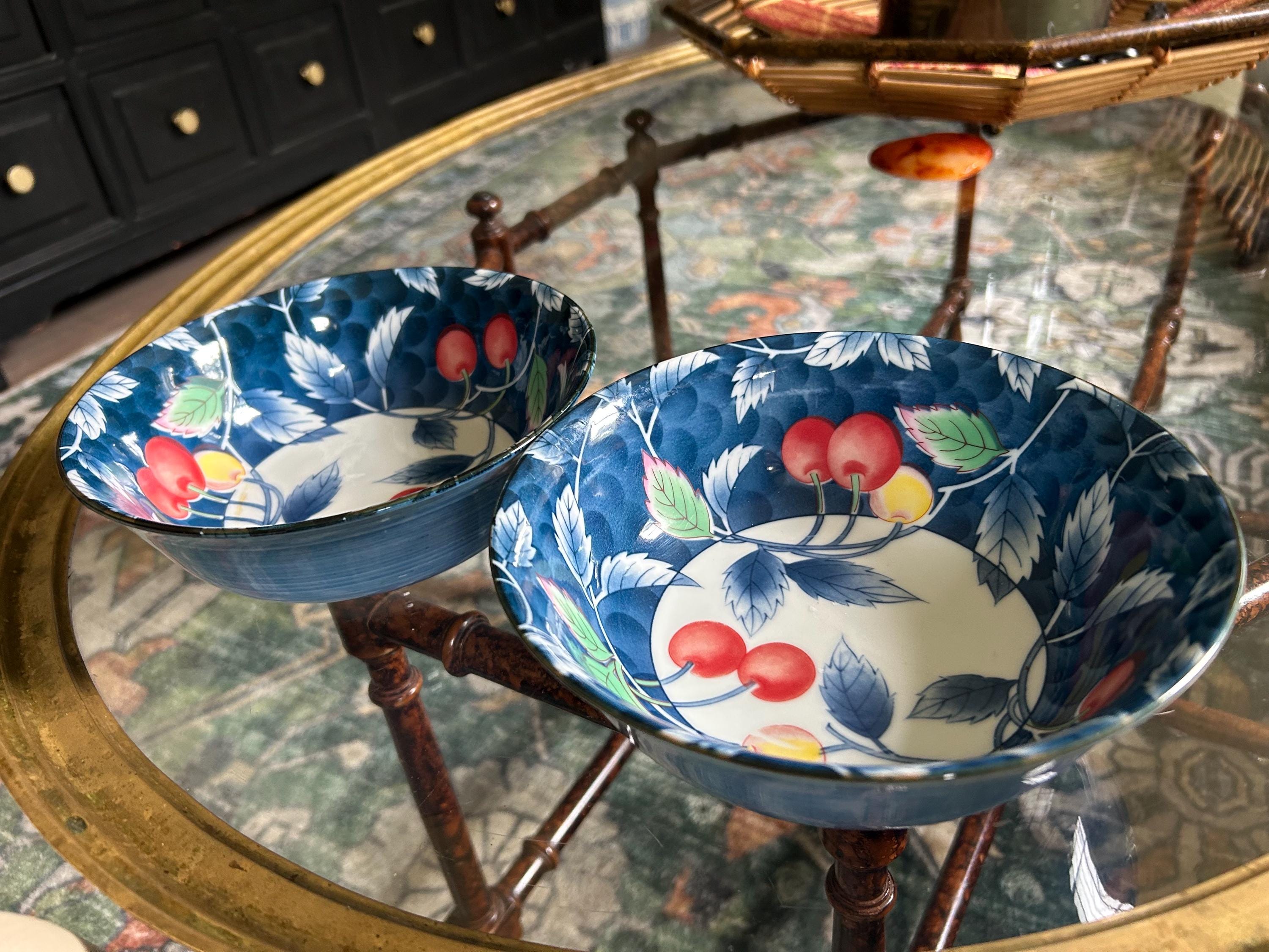 Cobalt Blue Bowls - Etsy