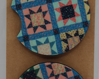Quilt Block Car Coasters
