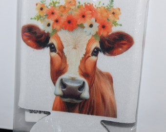 Cow Can Koozie