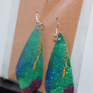 Faux Leather Earrings