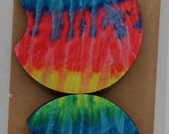 Tie Dye Car Coasters