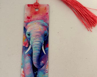 Elephant metal bookmark