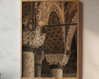 Impresión de arquitectura de Santa Sofía en Estambul: Arte mural oriental (descarga digital)