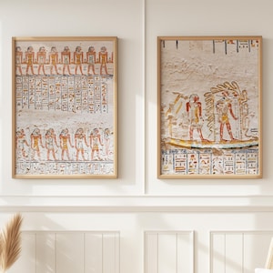 Ancient Egyptian Wall Art – Ramses VI Tomb Digital Download – Luxor Valley of the Kings Decor