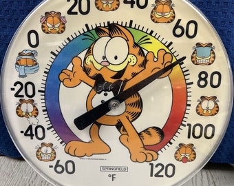 RARE Vintage Garfield 12" Thermometer 1978