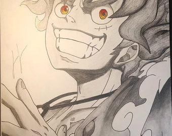 Disegno a mano di Rufy (One Piece)