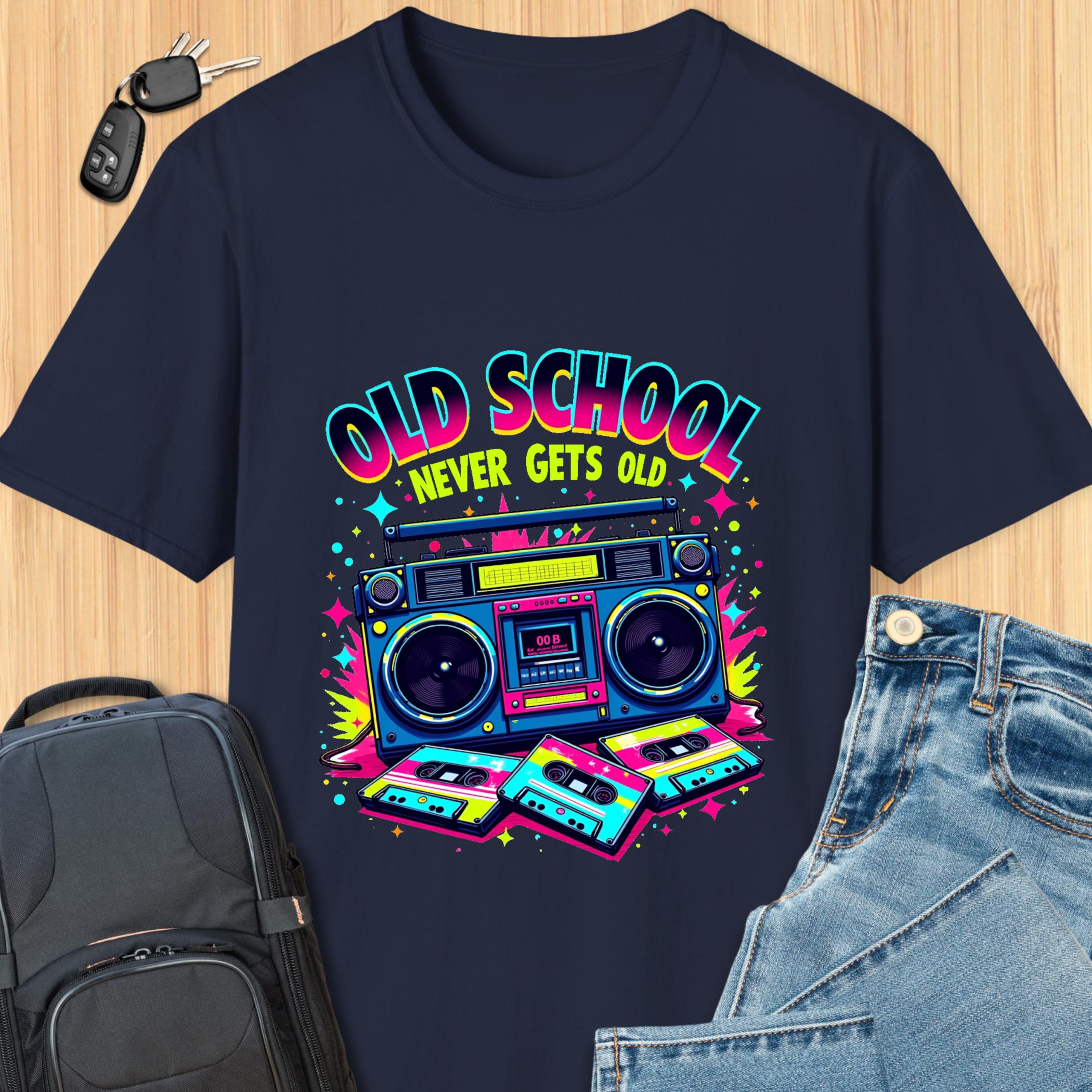 Boom Box Old School Never Gets Old 70s 80s Nostalgia T-shirt - Etsy