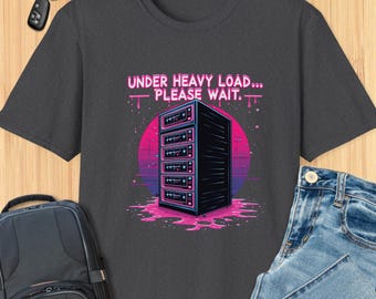 Camiseta ingeniosa sobre sobrecarga del servidor de TI: humor STEM para expertos en tecnología e ingenieros informáticos