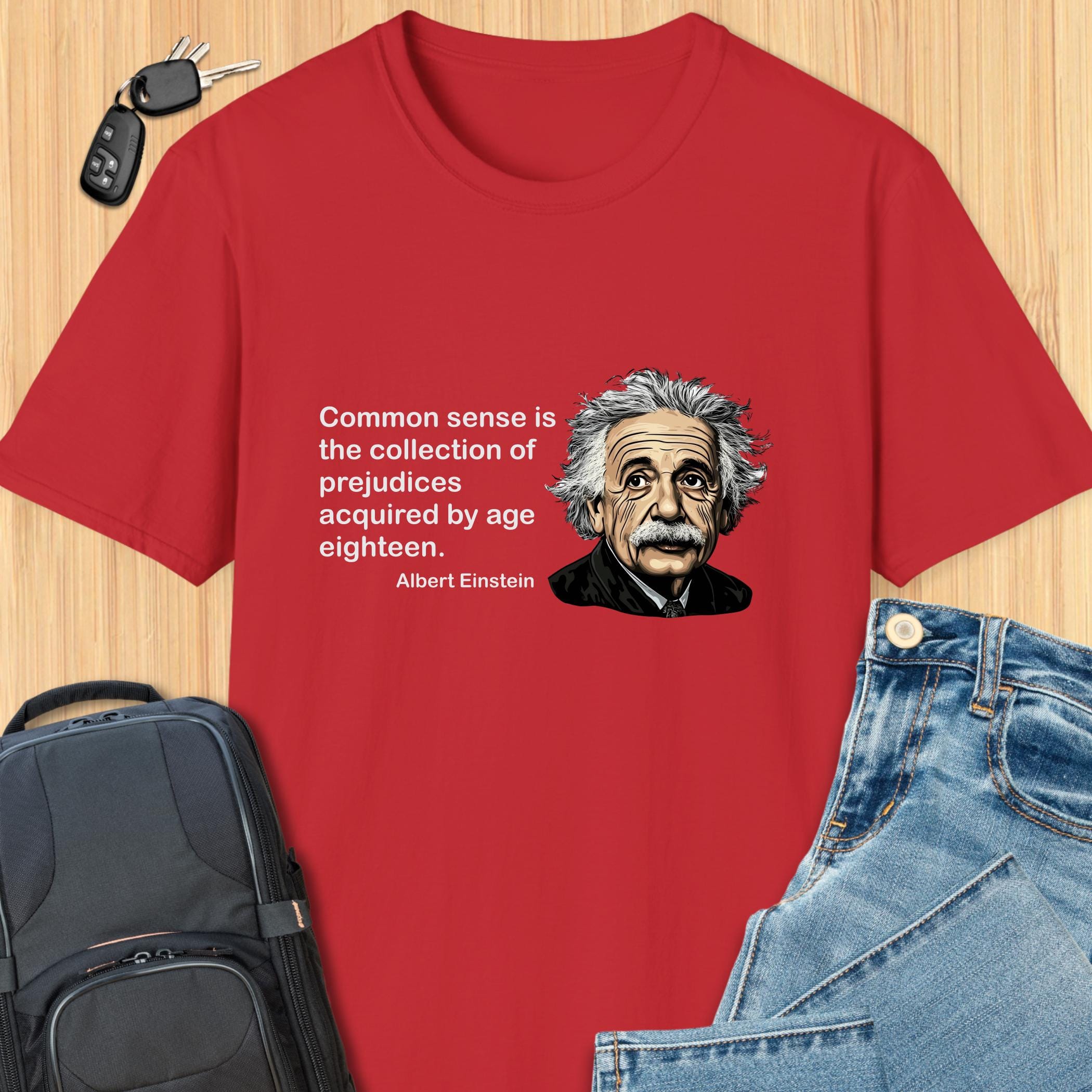 Albert Einstein Common Sense is the Collection of Prejudices