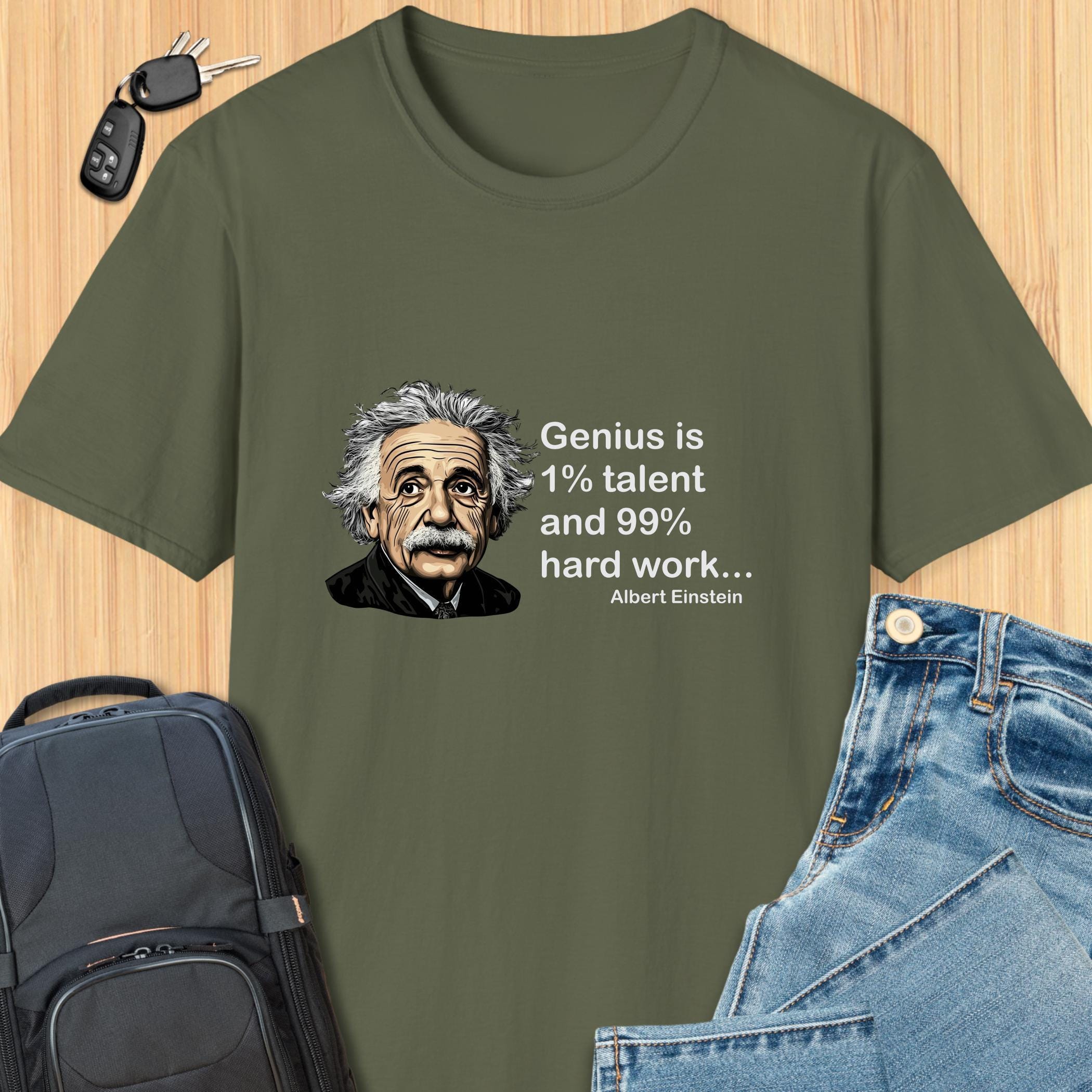 Albert Einstein T-shirt, Einstein E is Mc2 Shirt, Science Retro Tee