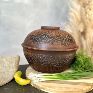 Bread box, Clay Handi, Roasting dish oven, Earthen pots, Kitchen cookware pan, Unglazed Clay, Earthen Kadai, Clay Pot With Lid, Clay pan