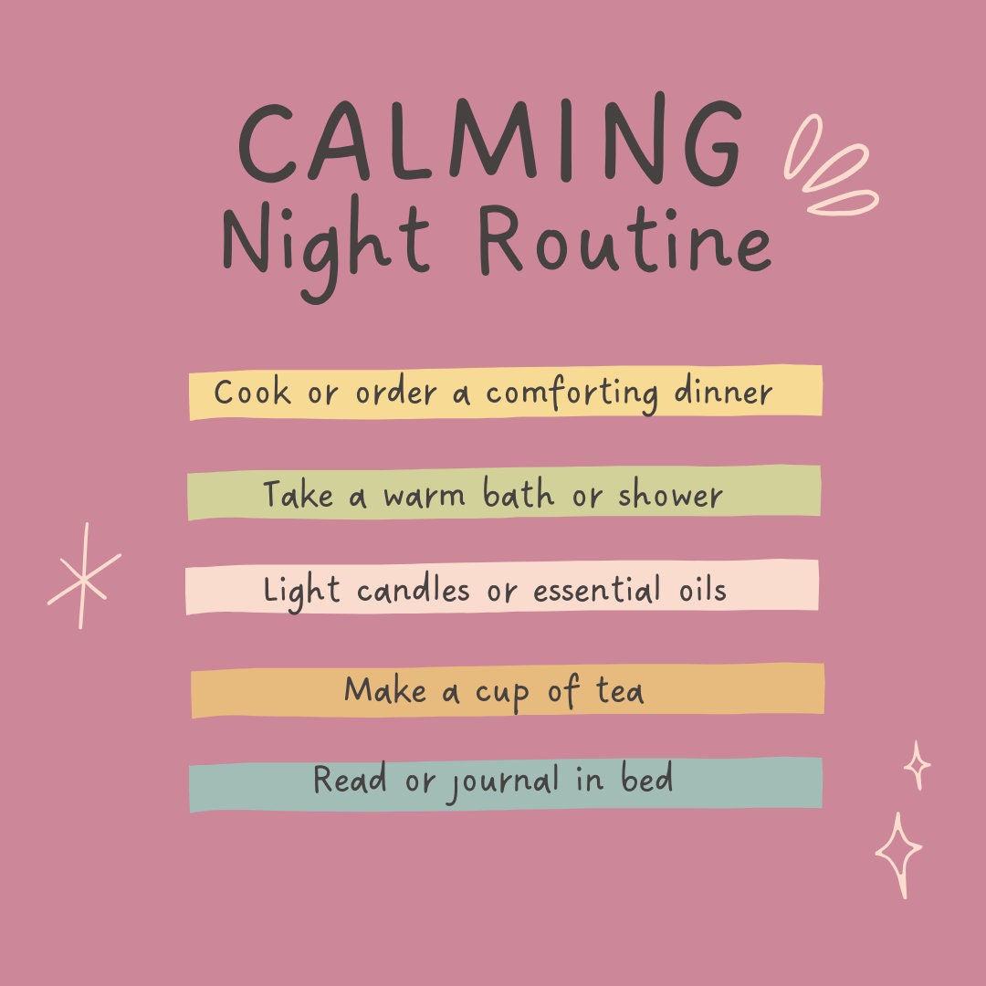21-day Night Routine Challenge | Printable | Unwind, Recharge, and ...
