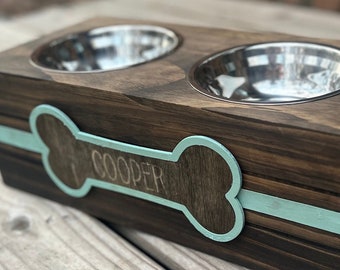 Dog Bowl Stand Dog Bowls Personalized Dog Bowl Stand Custom Dog Feeder Dog Bowls Personalized Wood Dog Feeder Dual Bowl Dog Feeder Pet Gift