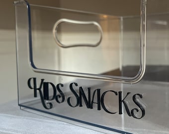 Kitchen Organization Acrylic Pantry Storage Custom Storage Snack Storage Pantry Organizer Pantry Organization Counter Organizer Acrylic Box