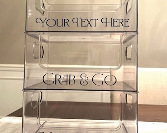 Pantry Organization Acrylic Pantry Storage Custom Storage Snack Storage Pantry Organizer Kitchen Organization Counter Organizer Acrylic Box