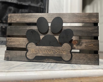 Dog Toy Box Personalized gift for dog lover personalized dog name gift Wood Storage tote Custom Wood Storage Box Dog Storage