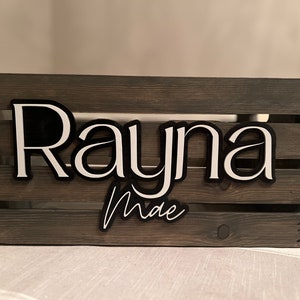 Rayna Lettering Kids Book Storage Box Personalized Kids Toy Storage Gift for Kids ...