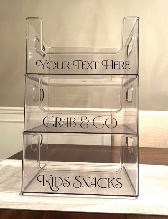 Pantry Organization Acrylic Pantry Storage Custom Storage Snack Storage Pantry Organizer Kitchen Organization Counter Organizer Acrylic Box