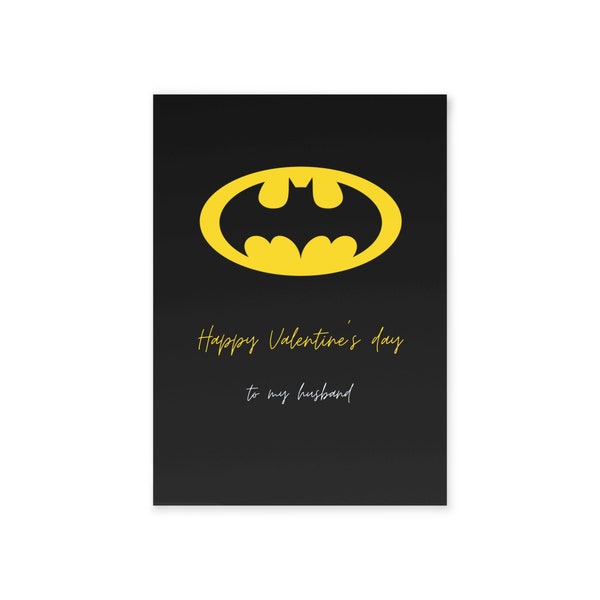 Batman lovely Valentine's day card (empty inside)