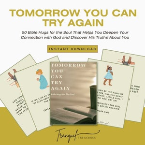 Tomorrow You Can Try Again Bible Verse Shuffle Deck - Uplifting Scriptures, Spiritual Renewal, and Encouragement for Daily Devotion