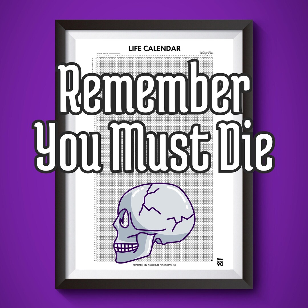 Life Calendar | Memento Mori | Weeks of My Life | 8 Styles of My Life ...