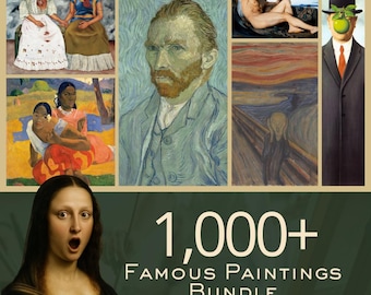 1,000+ Famous Artists Paintings Bundle | MRR & PLR (Digital Download) - Starter Pack -