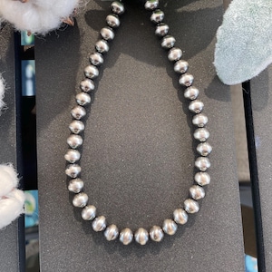 8mm Navajo Pearl Necklace, Western Jewelry
