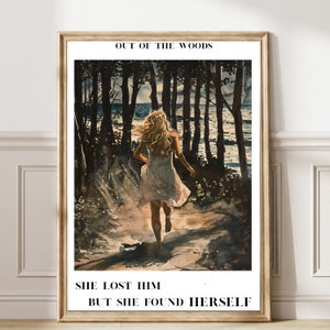 Out of the woods Poster Subtle Swiftie decor Aesthetic Home Decor Preppy Girly Wall Art Watercolor Wall Art Dorm Room Decor  Swiftie Gift 45