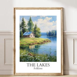 The Lakes poster afdrukbare slaapzaal poster Taylor Swift minnaar cadeau subtiele Swiftie muziek muur kunst folklore print aquarel Girly kunst 185