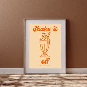 Shake It off Print Teen Girl Room Poster Girly Wall Art Subtle Swiftie ...