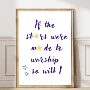 Minimalist Christian Wall Art Christian Poster God Quote Trendy Bible Art Psalm 148:3-6 Print Inspirational Living Room printable 91