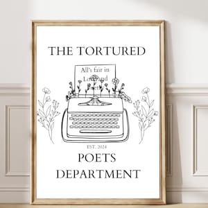 The Tortured Poets Poster Swiftie Inspired Wall Art Swiftie black and white Print Preppy Aesthetic Dorm Decor Swiftie Merch Taylor art 169