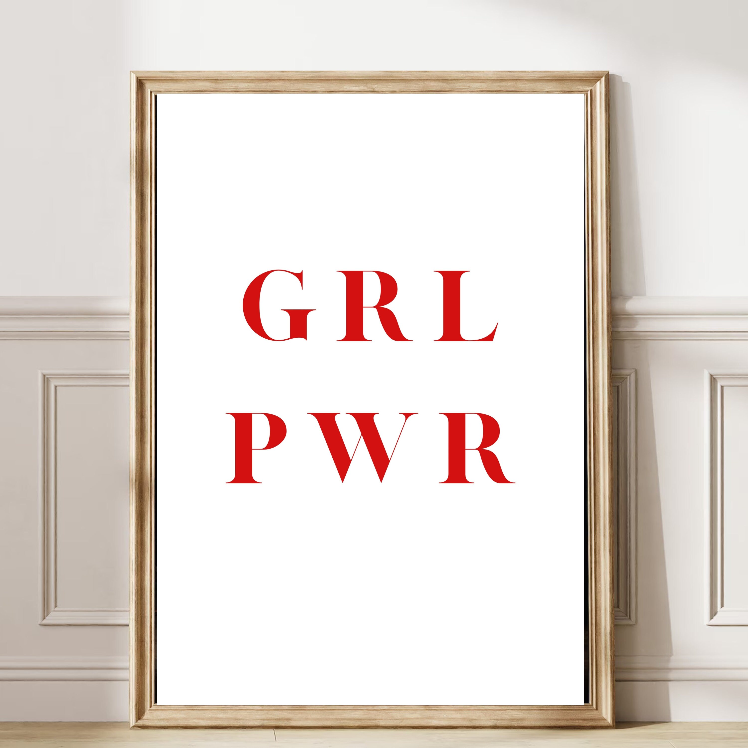 QROZIAR Girl Power Wandbanner - 75x50 Cm, Feministisch Mit Messingösen