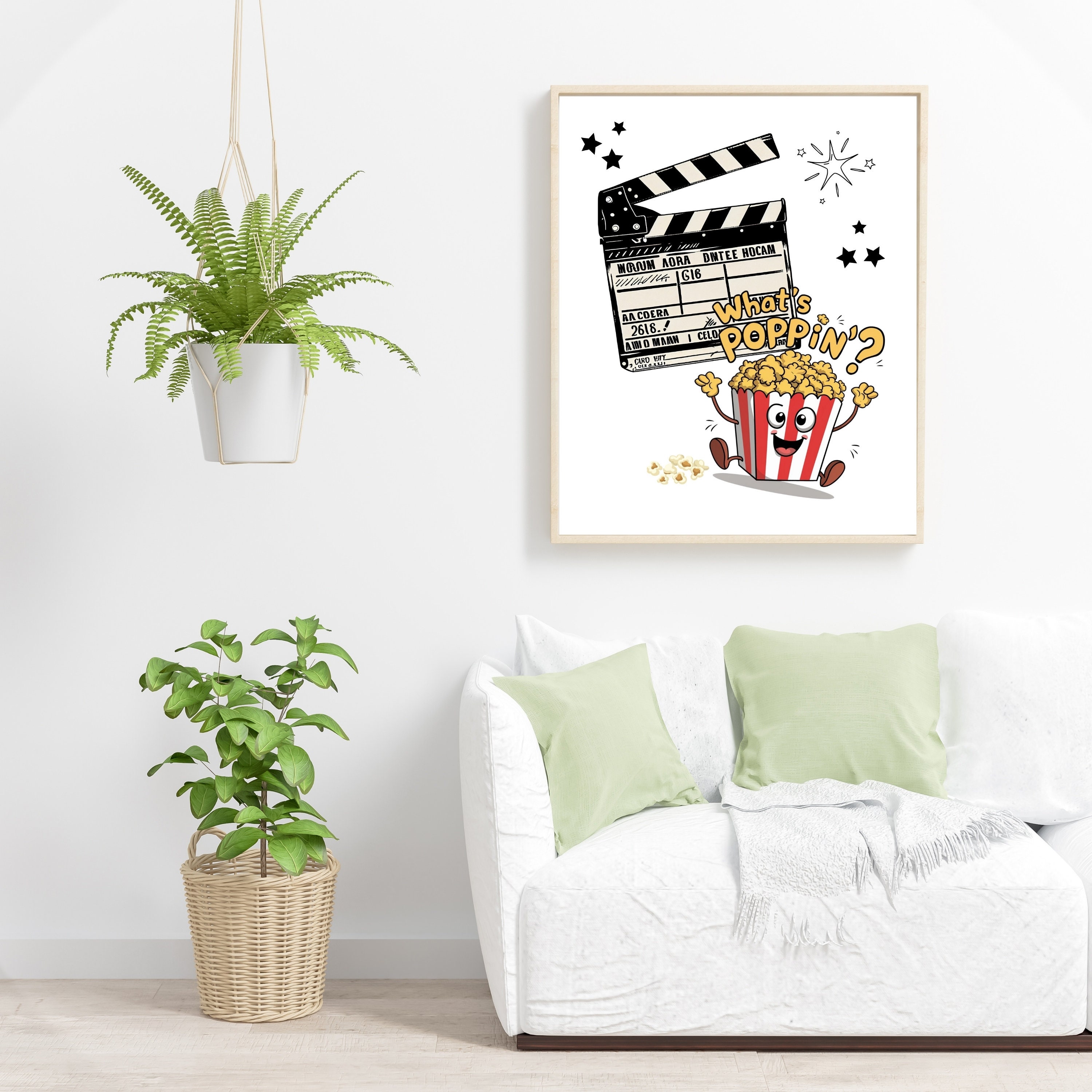 Movie Room Decor Trendy Minimalist Poster Aesthetic Contemporary Cinema ...