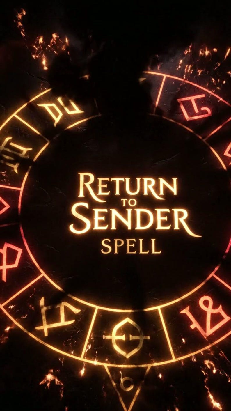 Send Back Rune Return to Sender Spell: Reflect Negative Energy, Protection Ritual - Etsy