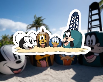 Mount Rustmore Sticker - Castaway Cay - Disney Cruise Line