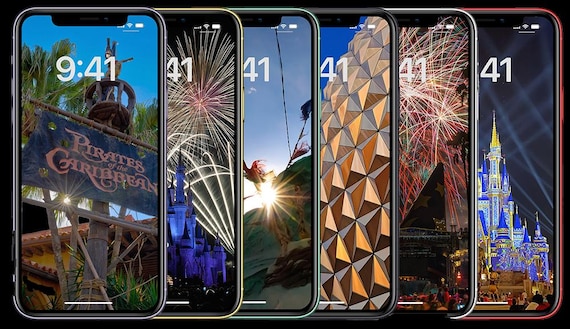 Walt Disney World iPhone & Android Wallpaper Backgrounds - Instant Download