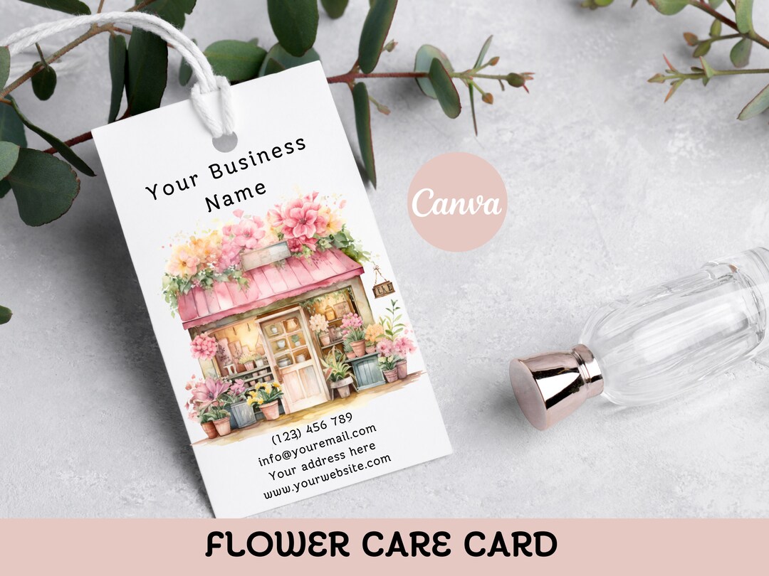 50 Pack Floral Care Instruction Cards - 2x3.5" Kraft Hangtags For Bouquet Aftercare Tips