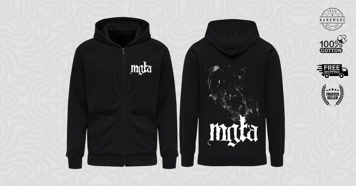 Mgla Groza Mgla Zipped Hoodie Mgla Hoodie Black Metal Hoodie