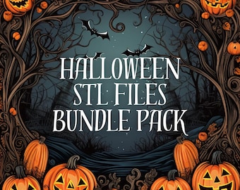 HALLOWEEN STL files bundle pack for 3d printing