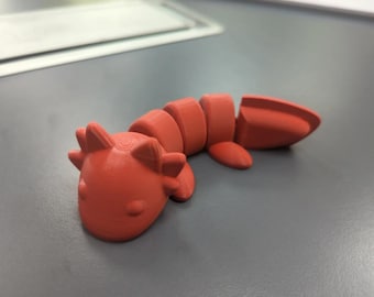 articulated axolotl stl file for 3d printing
