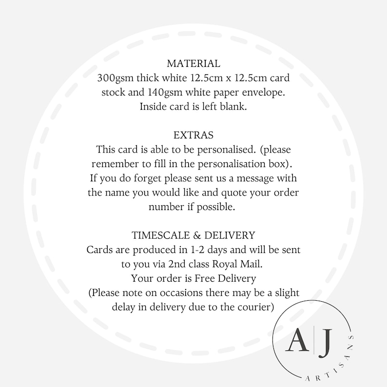 Fashion illustration card black white dress. Card reads You are Limited Edition, Happy Birthday. This can be personalised with a name of your choice. Card is White and 12.5cm x 12.5cm in size, comes with a white envelope in a small cellophane wallet.