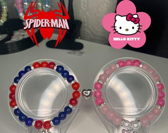 Spiderman x HelloKitty Inspired Bracelet Set