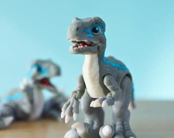 Adorable Articulating Velociraptor Fidget Toy – Inspired by Blue from Jurassic World