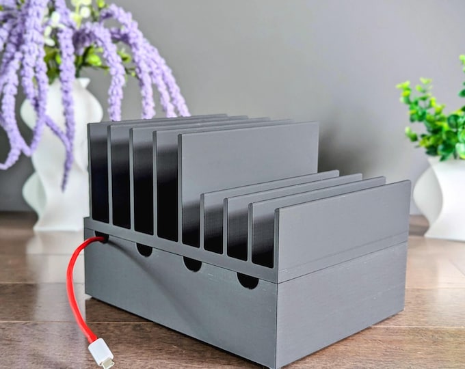 Multi Device Charging Dock: Space-Saving Organizer Stand
