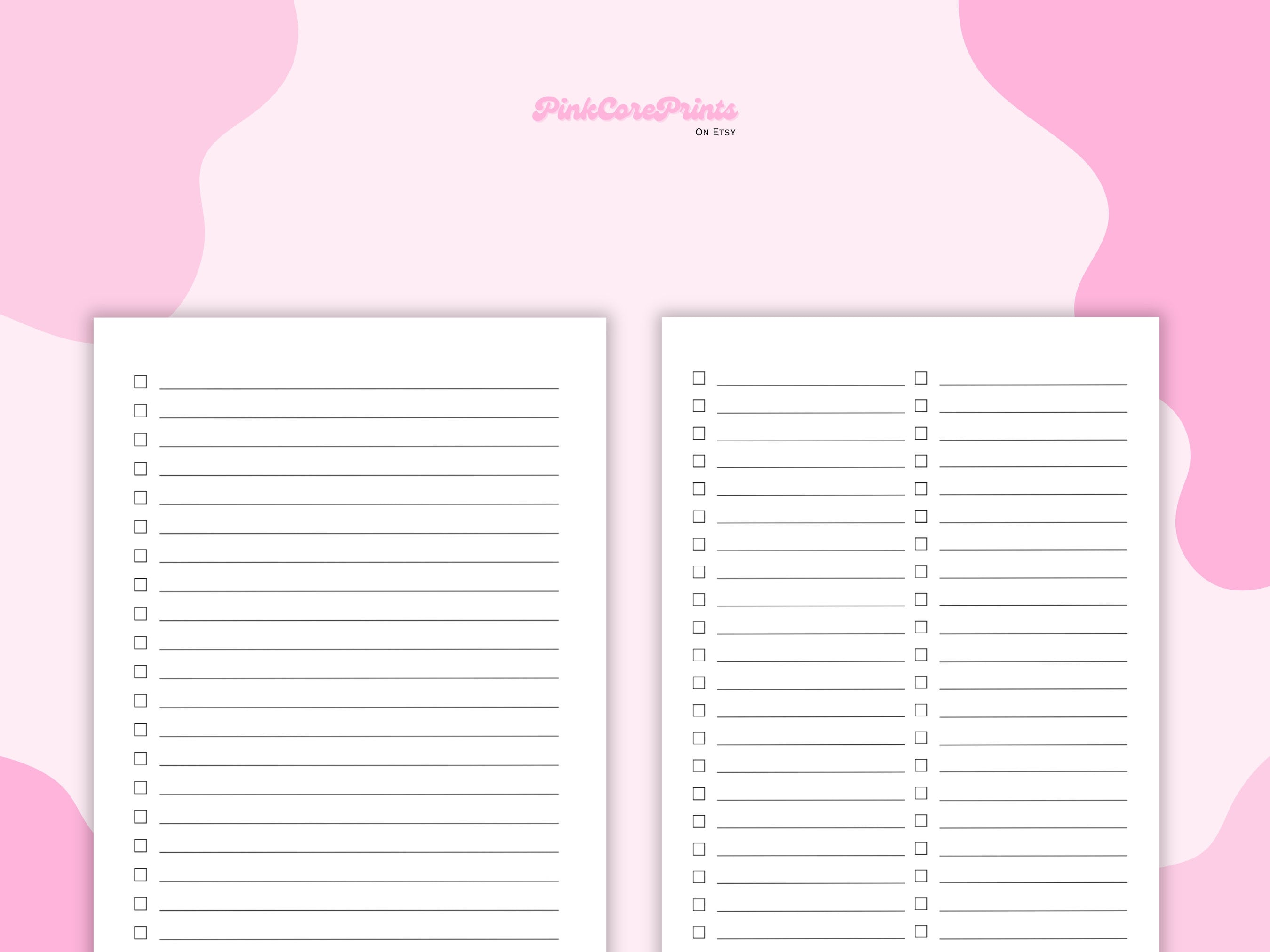 Pink Striped BucketList Set main image 1